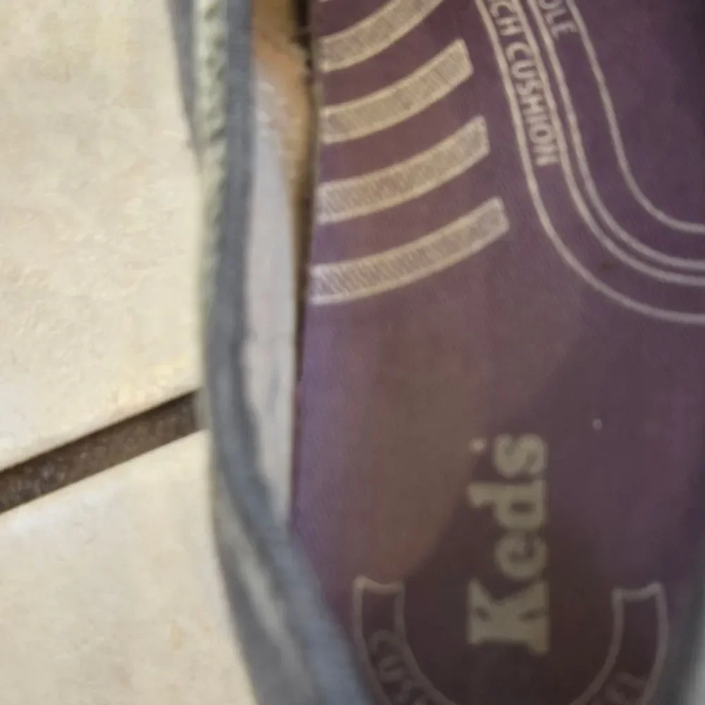 Keds Gray Wool Blend Sneakers with White Accents